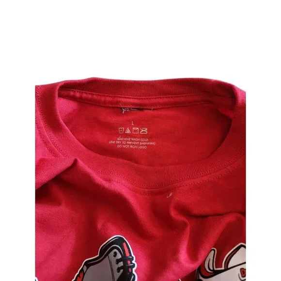 Authentic Classics Rare Retro Kicks Air Jordan History Red Shirt Men's Size L - Picture 6 of 8